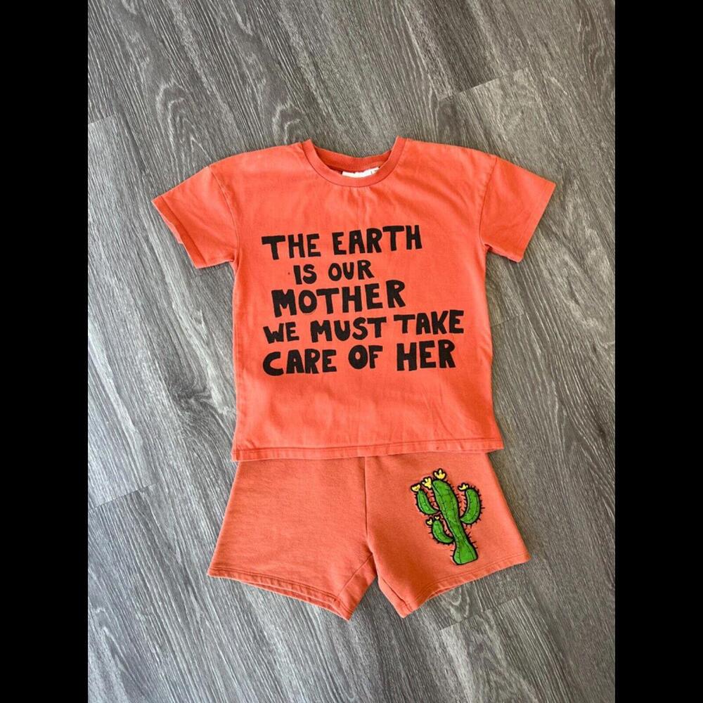 Mini Rodini Kids Tshirt + Shorts size 128-134 5-7 Y VERY GOOD! - Picture 9 of 9